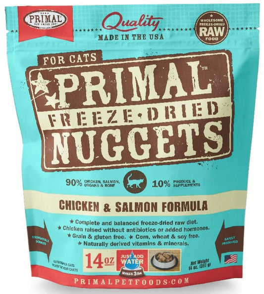 Nuggets Chicken and Salmon Formula Freeze-Dried Raw Grain-Free Cat Food