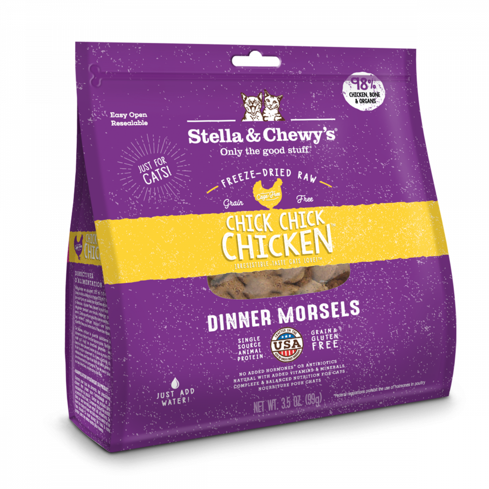 Grain-Free Chick Chick Chicken Dinner Morsels Freeze-Dried Raw Cat Food