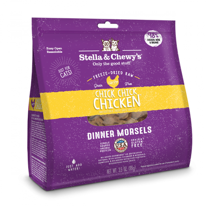Grain-Free Chick Chick Chicken Dinner Morsels Freeze-Dried Raw Cat Food