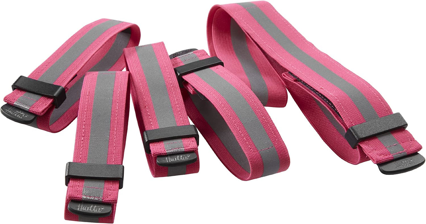 Hurtta Lifeguard Reflector Set Pink Extra Large - 5pack