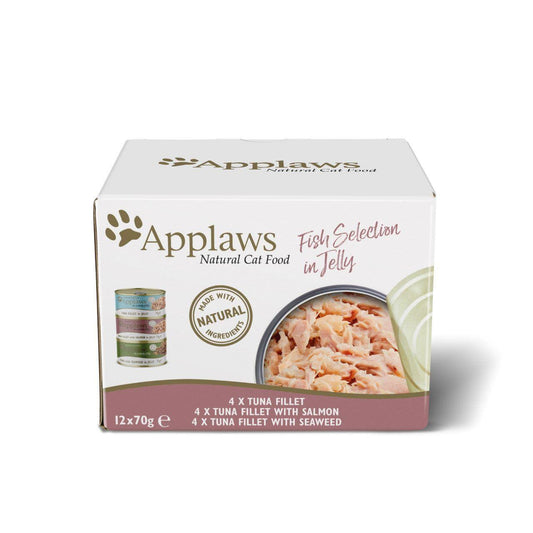 Applaws Cat Tin 12 x 70g Fish Selection in Jelly