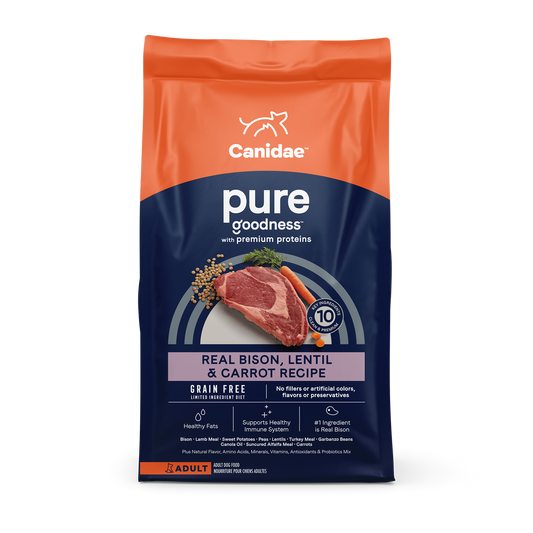 Canidae PURE Grain Free Bison, Lentil and Carrot Recipe Dry Dog Food