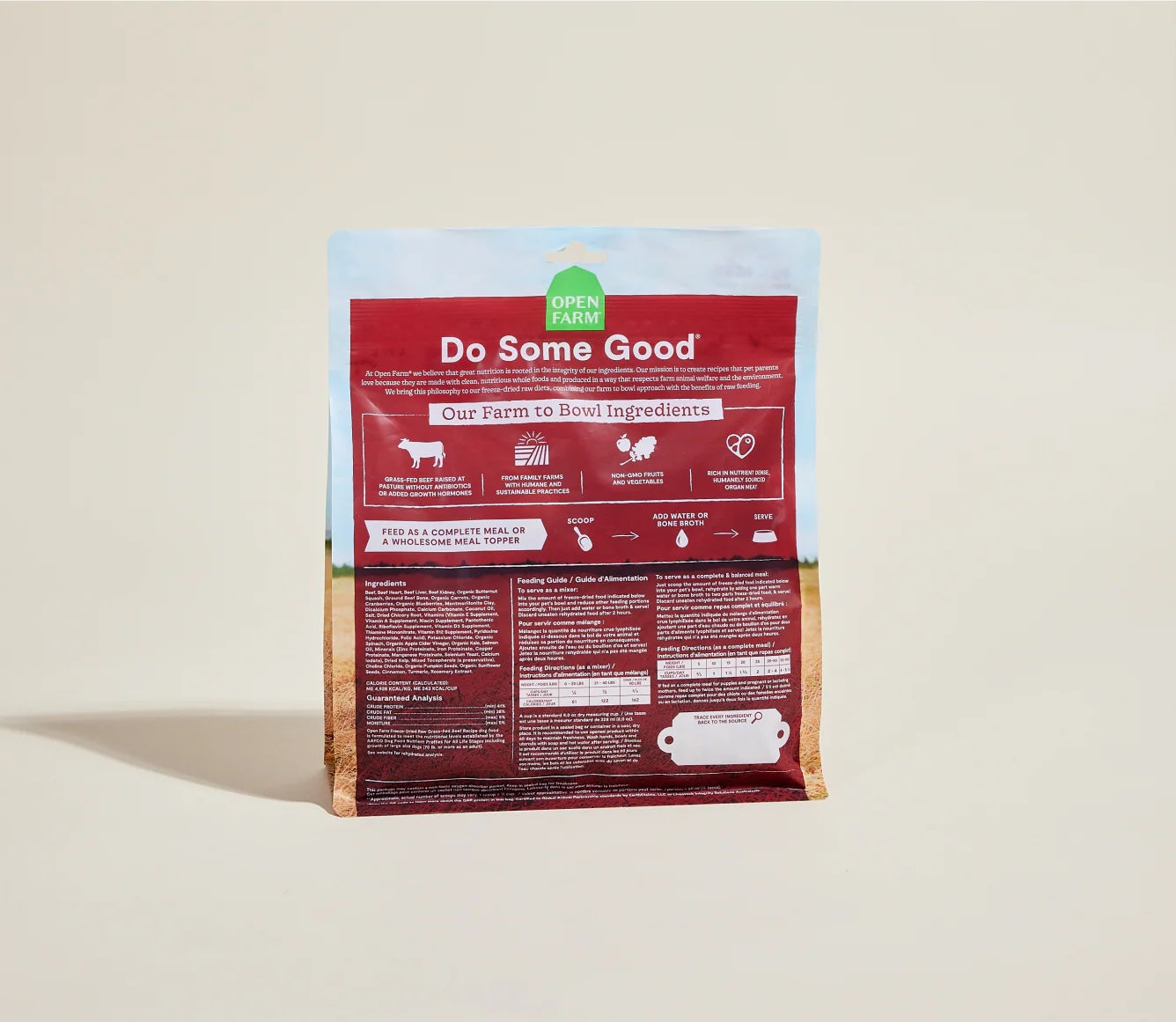 Open Farm Freeze Dried Raw Grass-Fed Beef Morsels For Dogs