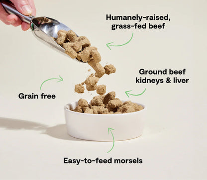 Open Farm Freeze Dried Raw Grass-Fed Beef Morsels For Dogs