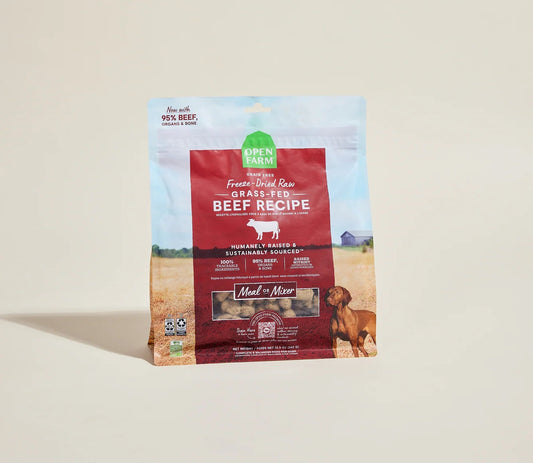 Open Farm Freeze Dried Raw Grass-Fed Beef Morsels For Dogs