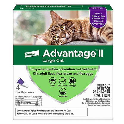 Advantage II Flea Treatment & Preventative Monthly Spot Treatment for Cats