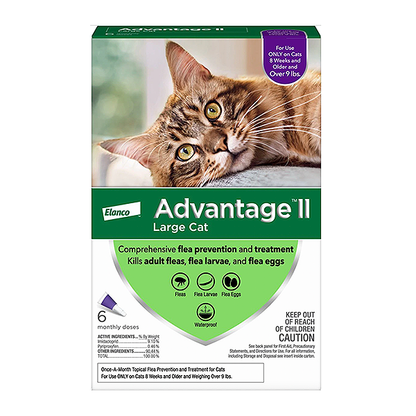 Advantage II Flea Treatment & Preventative Monthly Spot Treatment for Cats