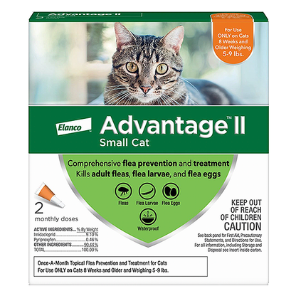 Advantage II Flea Treatment & Preventative Monthly Spot Treatment for Cats