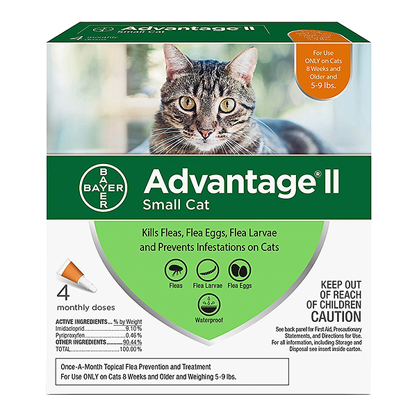 Advantage II Flea Treatment & Preventative Monthly Spot Treatment for Cats