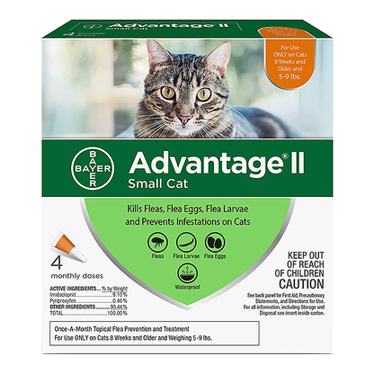 Advantage II Flea Treatment & Preventative Monthly Spot Treatment for Cats