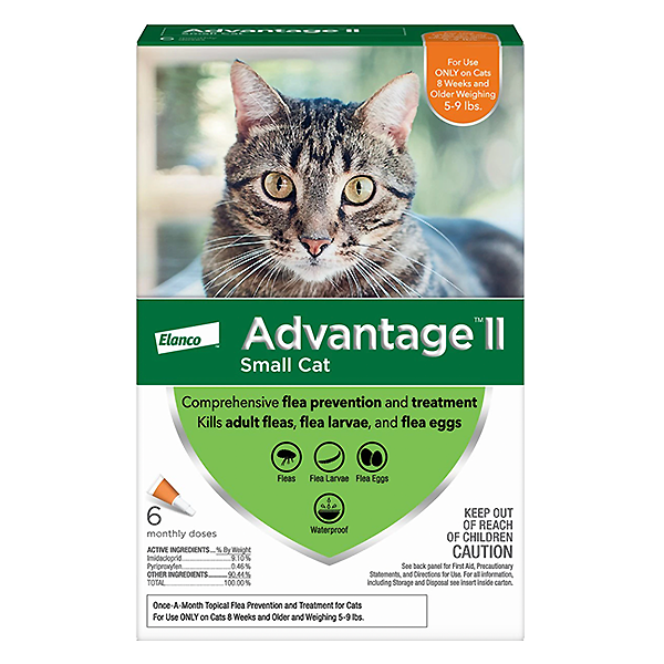 Advantage II Flea Treatment & Preventative Monthly Spot Treatment for Cats