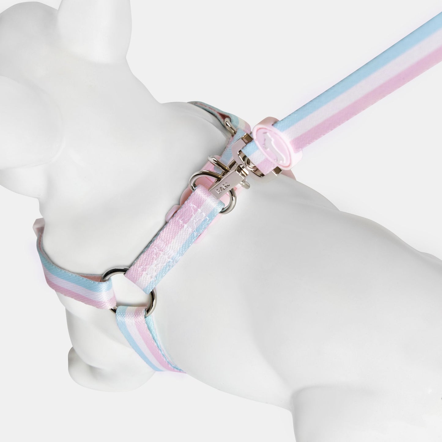 Candyfloss Stripe Fabric Dog Harness