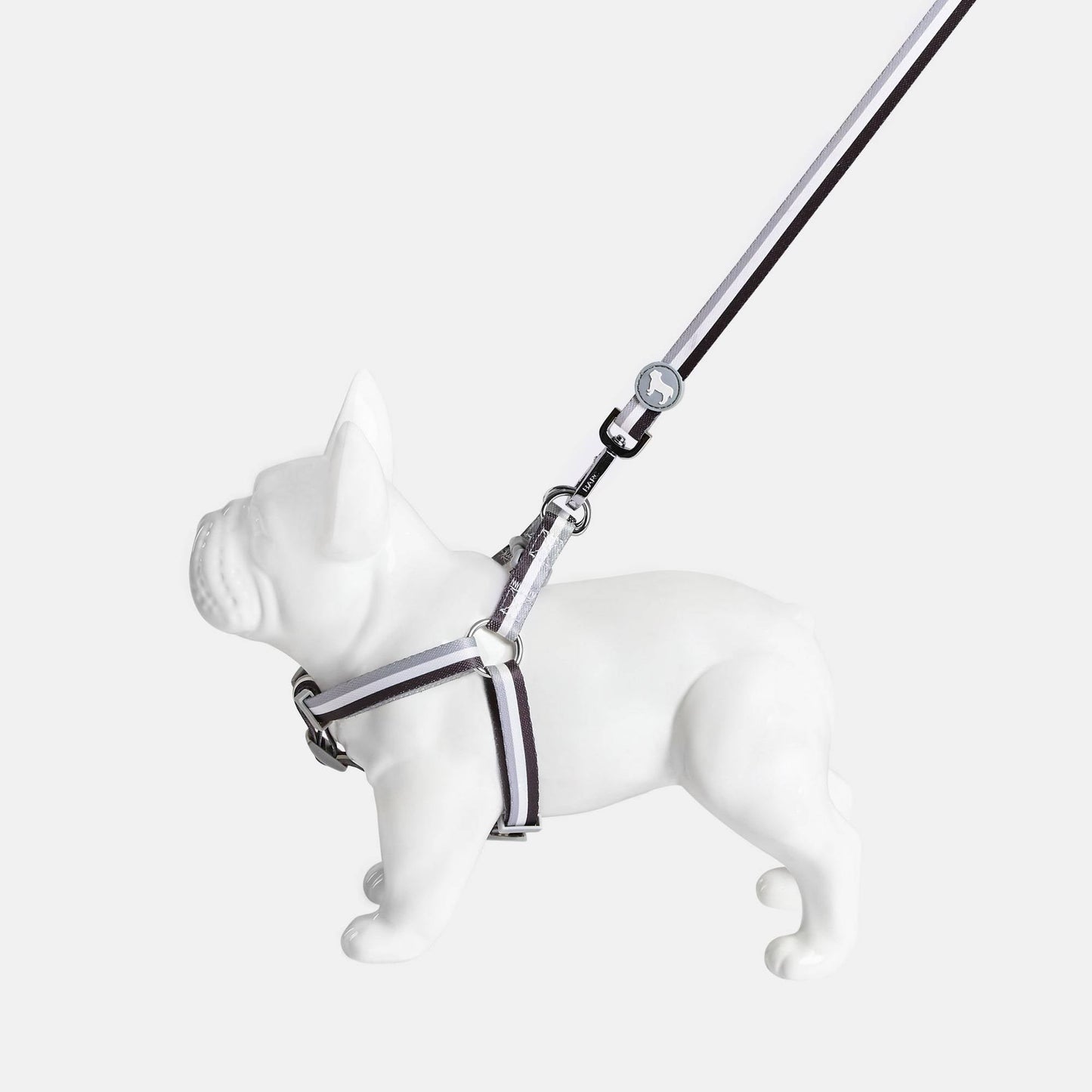 Liquorice Stripe Fabric Dog Harness