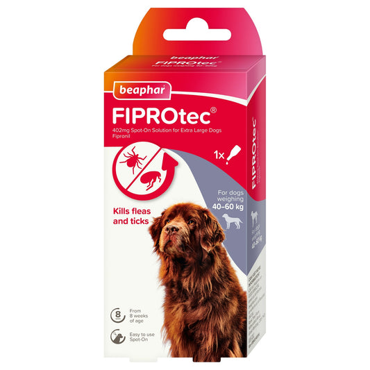 Beaphar Fiprotec Spot On Extra Large Dog 1 Treatment - Pack of 6