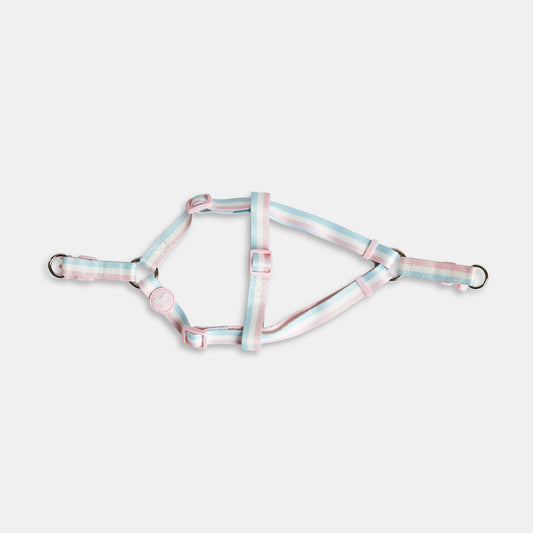 Candyfloss Stripe Fabric Dog Harness