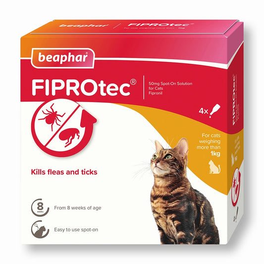 Beaphar Fiprotec Spot On Cat 4 Pipette
