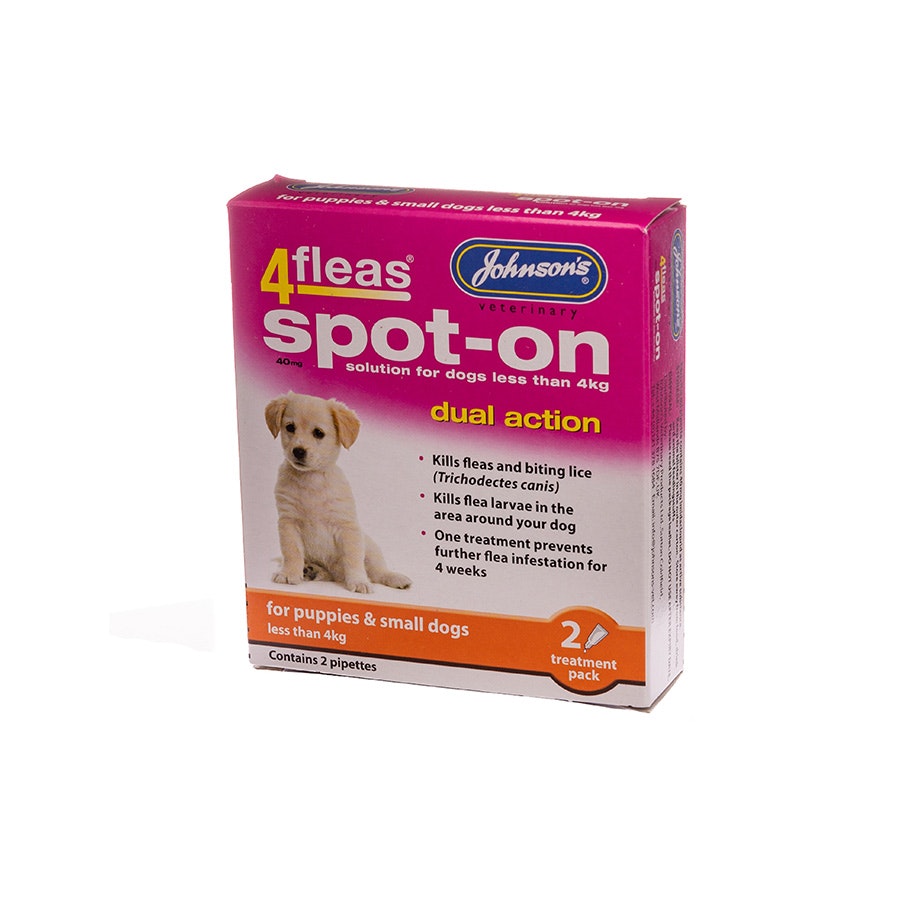 Johnsons Veterinary 4fleas Spot-on Puppy 2 Vial Pack - Pack of 6